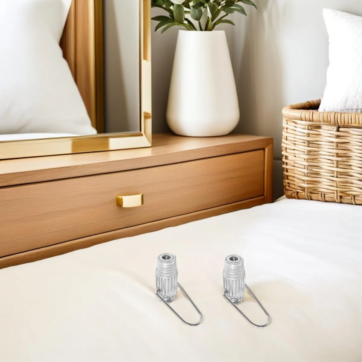 Wäscheleinenspanner Silber 6 Stück aus Aluminiumlegierung Ratschen Wäscheleinenspanner Einfache Installation für Wäscheleinen für Kleidung und Kabel für Innenbereich