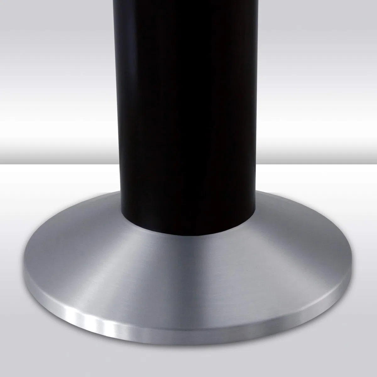 Aschenbecher Säule 81x25 cm, schwarz, Marke Szagato, Marke Szagato Made in Germany (Industrie Standaschenbecher modern Design Aschenbecher groß stehend aus ALU für innen und außen outdoor)