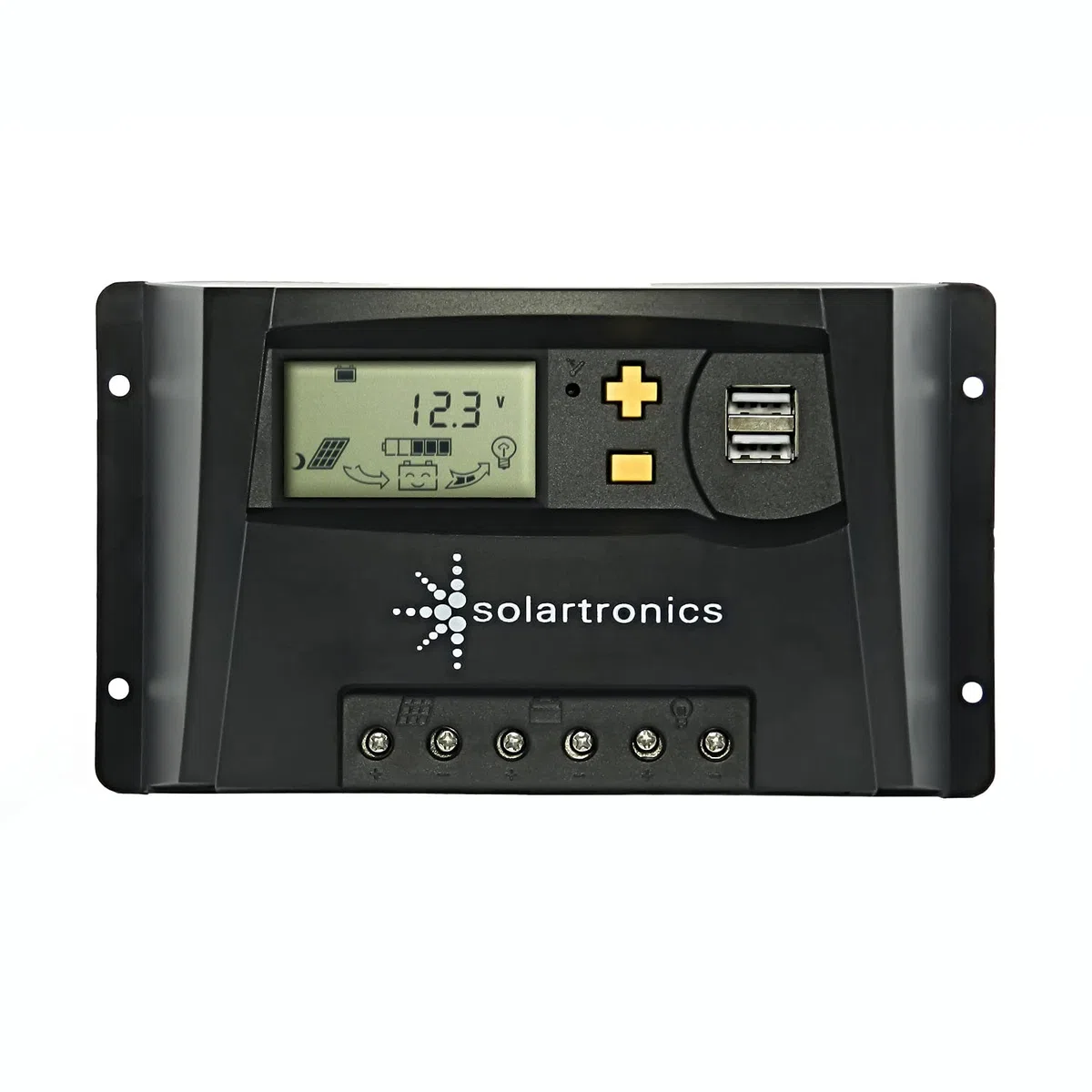 Komplettset 1x130 Watt Poly Solarmodul NM 600 W Spannungswandler 10A Laderegler gelb Photovoltaik Inselanlage