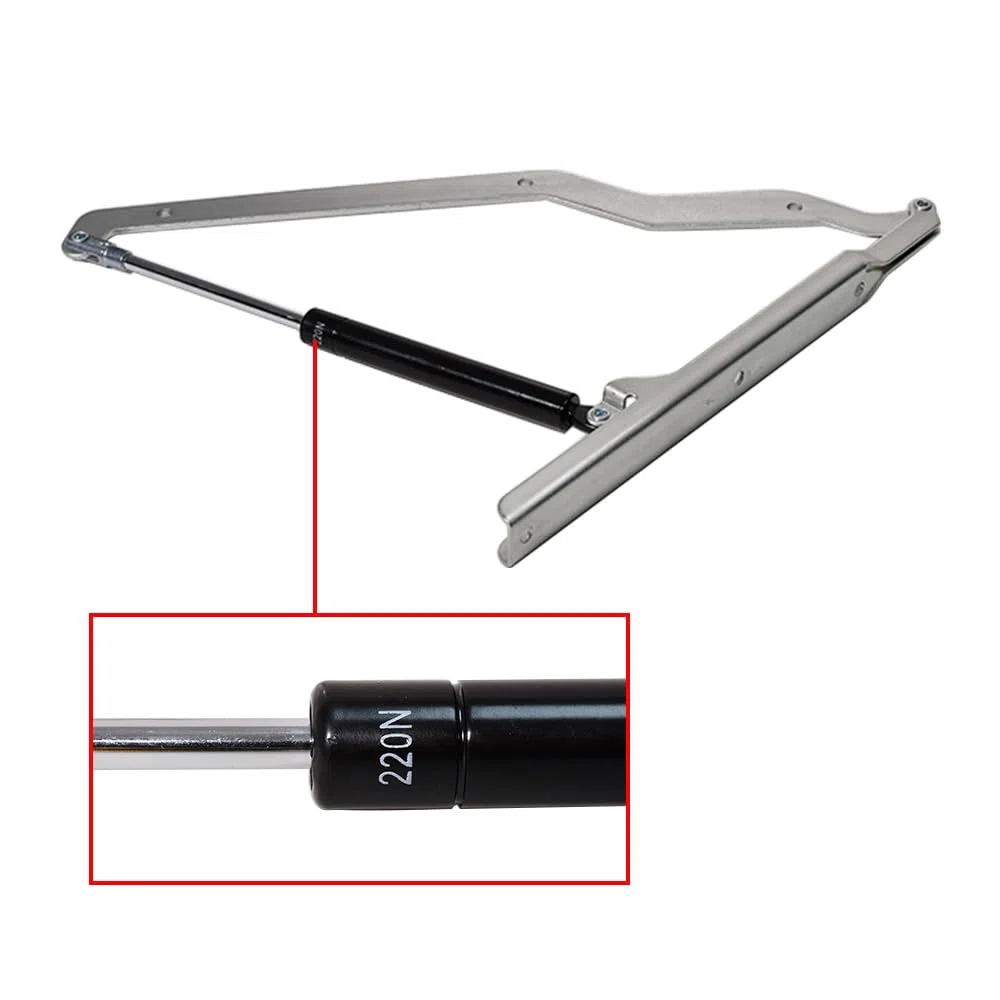 2xHydraulische Kolben-Gasdruckfeder 200N Hydraulikkolben Scharnier Deckel Schließen Halterung Ersatz Kompatibel mit Keter Store It Out Premier XL Grande Store Jumbo Mülltonnenbox Scharnier