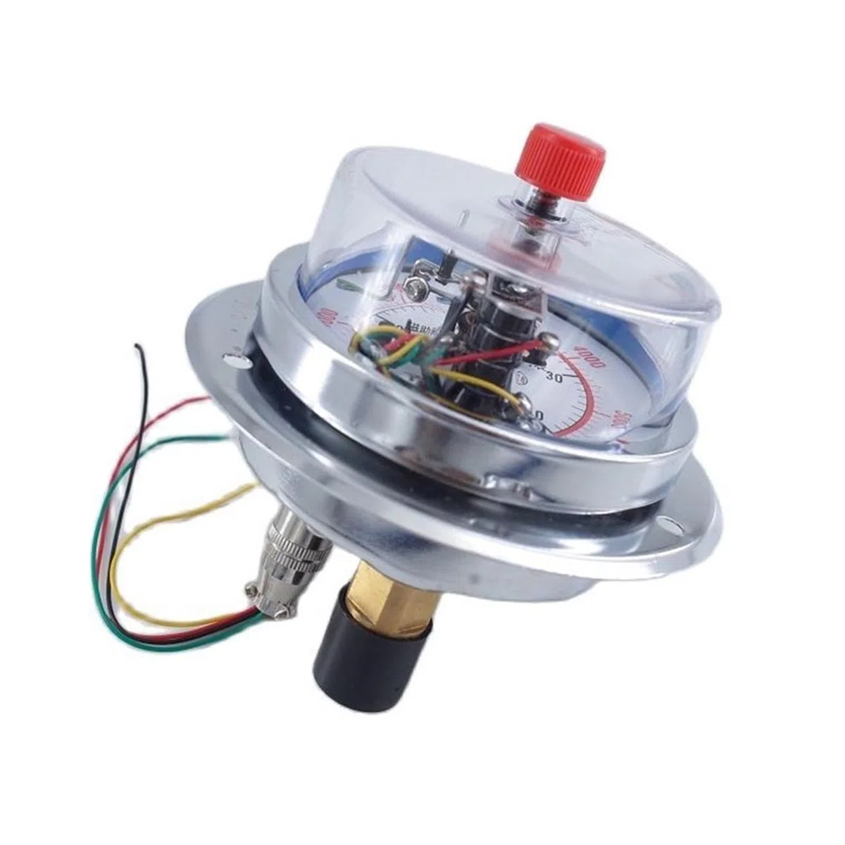 Druckregler, Seismisches elektrisches Kontaktdruckmessgerät for axiale Bandkanten YNXC-100ZT, 1,6 MPA, magnetische Unterstützung, 0–60 MPA Ober- und Untergrenzenkontrolle(0-1.6MPA)