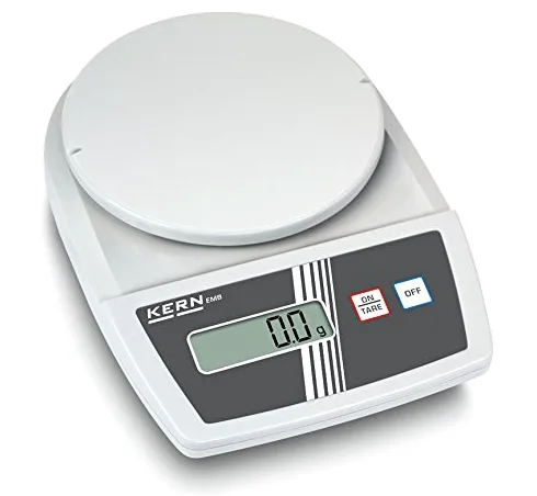Einsteiger-Laborwaage mit enormen Wägeleistungen [Kern EMB 1000-2] Präzision bis 0,01 g, Wägebereich max. 1000 g