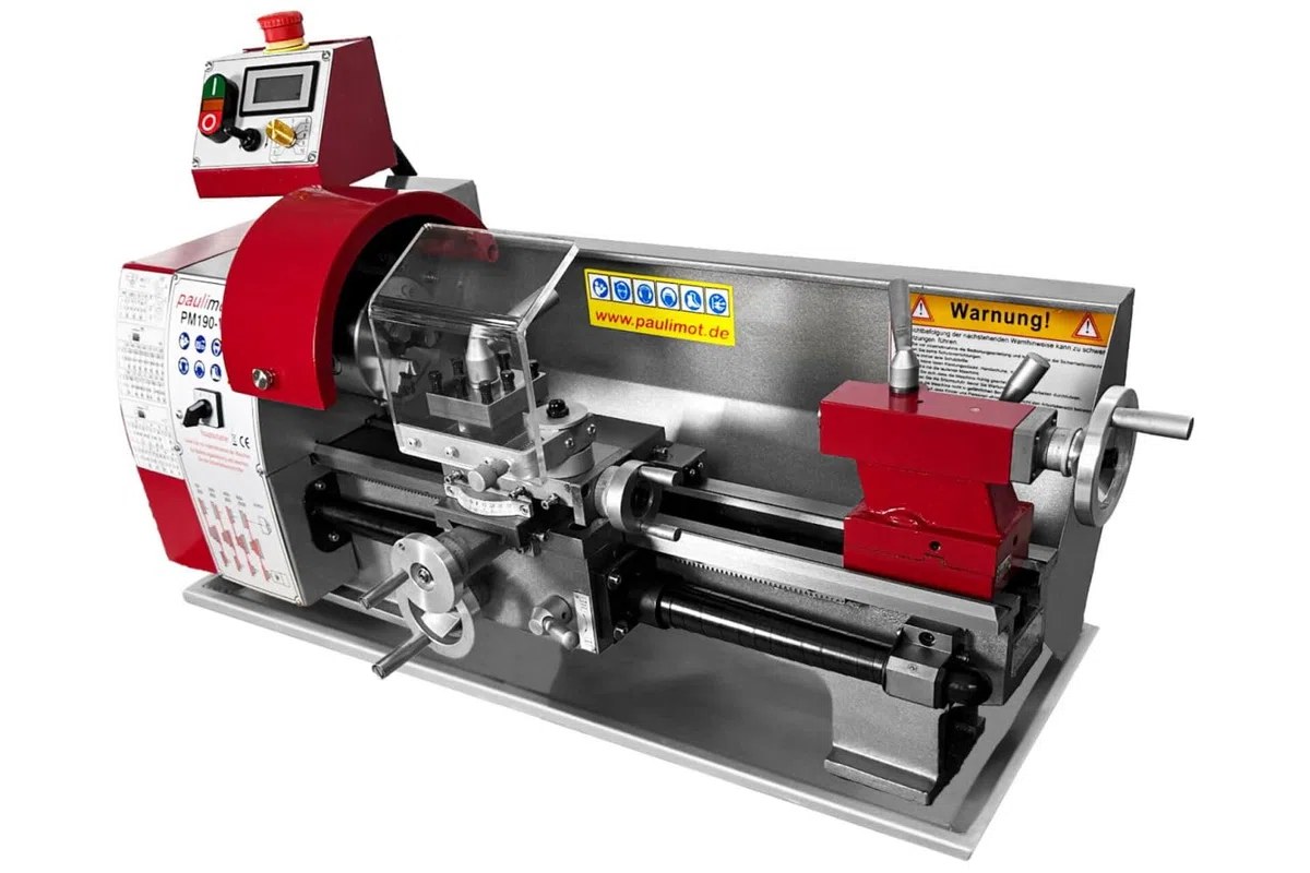 PAULIMOT Drehmaschine PM190-V mit 400 mm Spitzenweite, frequenzgesteuert