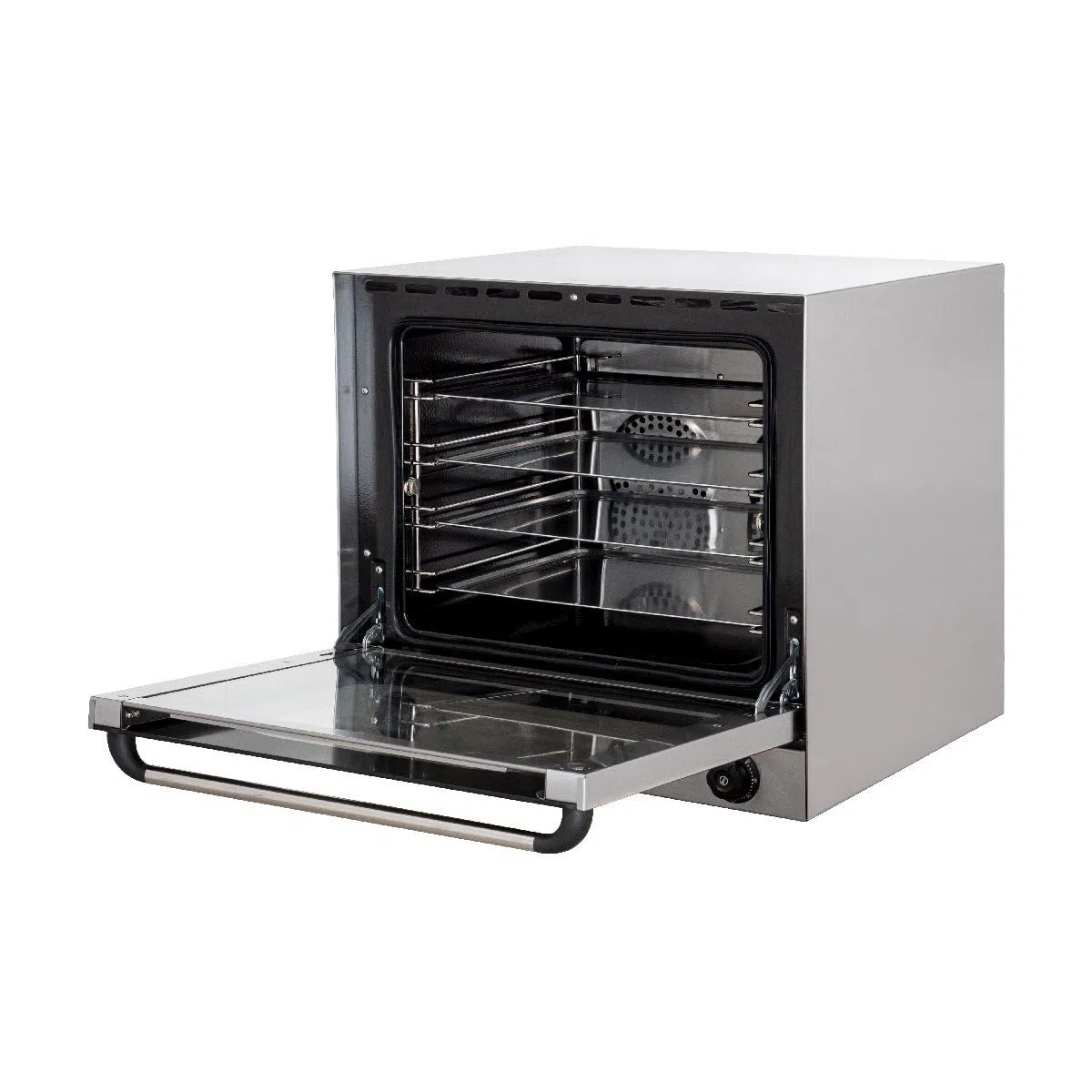 GastroHero Heißluftofen ECO 4 Bleche Umluftofen Gastronomie Backofen Edelstahl 62 Liter 230 V