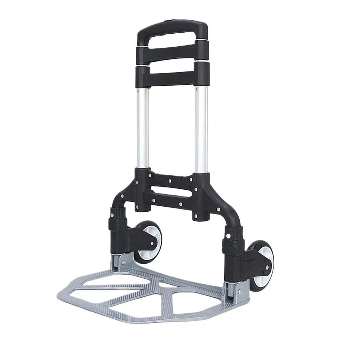 Aluminium Legierung Klapp Hand LKW Tragbare Schubkarre Warenkorb Trolley for Reise Gepäck Einkaufswagen