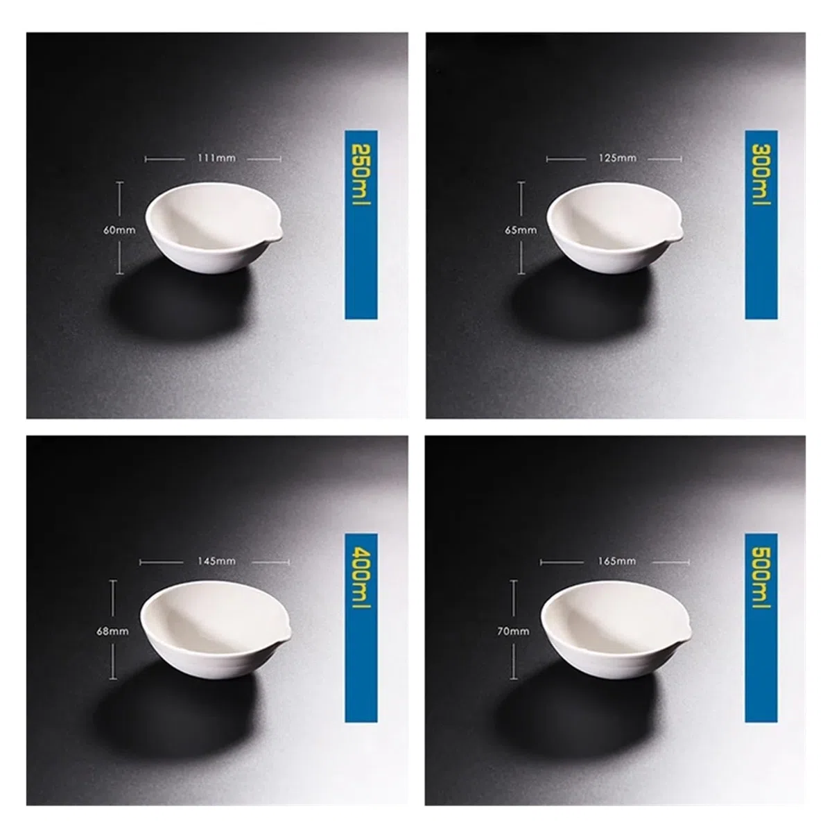 10 Stück/Packung Keramik-Verdunstungsschale, Laborausrüstung(200mL)
