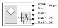 41R Kapazitiver Sensor 90-250 V AC | Füllstandskontrolle Futtersensor Fütterungsanlagen Futterfördersysteme Näherungsschalter, Relais, Blau, Automatisch