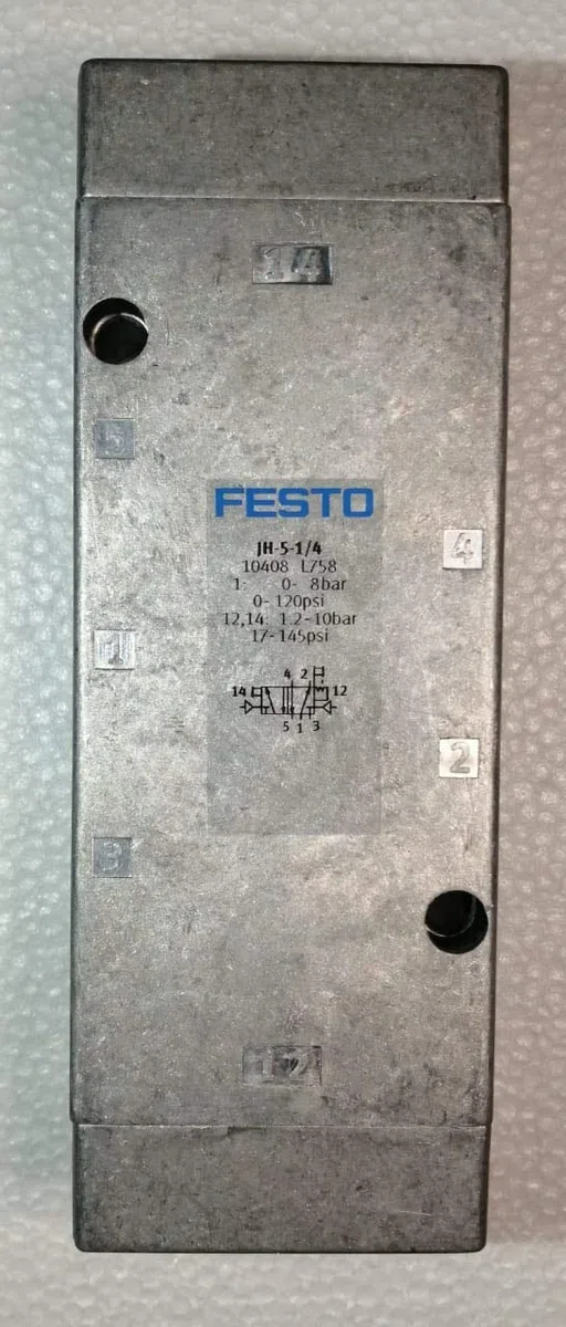 JH-5-1/4 (10408) Pneumatikventil Ventilfunktion:5/2 bistabil Betätigungsart:pneumatisch Nennweite:7