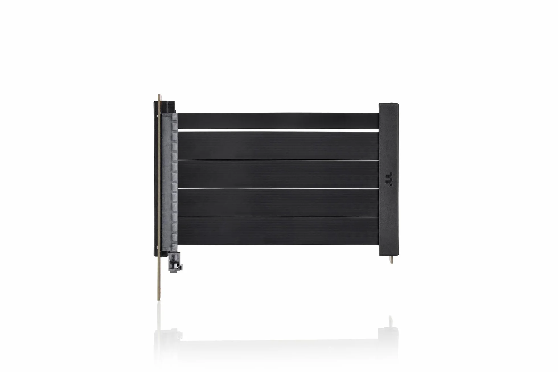 Thermaltake PCI-E 4.0 | Dual 90° Riser Cable | 130mm | Black