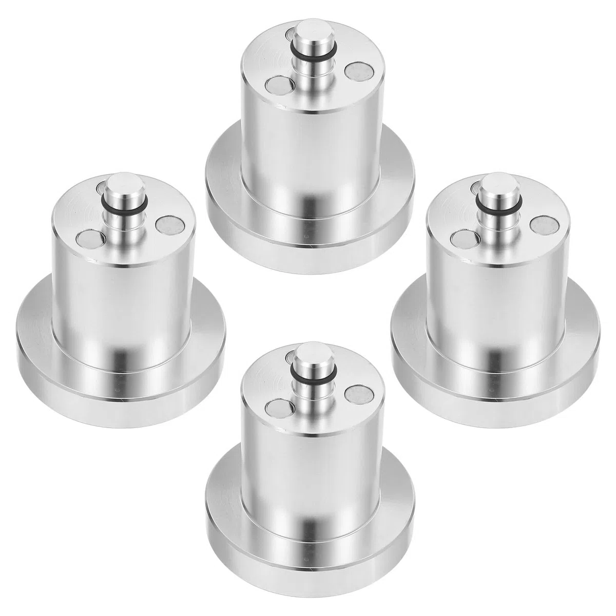 4 Stück Aluminium Wagenheberadapter Hebebühnenauflage mit Stoßdämpfung Rutschfest für Pkw und Garagenwagenheber Bodenschutz bei Fahrzeugwartung