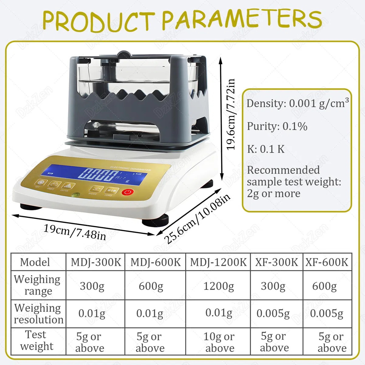 Gold Reinheit Tester Maschine für Schmuck, Präzision 0,01 g Gold Analyzer für Edelmetalle, Laborausrüstung für Goldforschung, Zuverlässiges Goldprüfgerät
