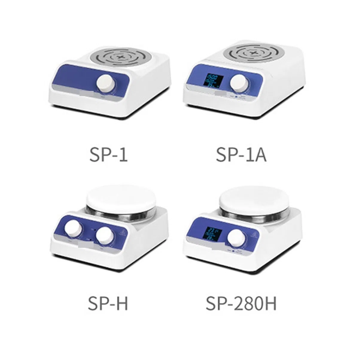 Laborheizung Magnetrührer Heizplatte Laborrührer Digitalanzeige Thermostatmischer Laborausrüstung 1L 5L 1500rpm(SP-280H)