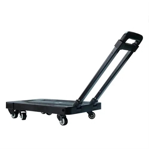 Faltbare Handkarre, tragbarer Trolley für Camping-Reisen, kompaktes Design für einfachen Transport und Bewegen schwerer Lasten, perfekter Gepäckhelfer
