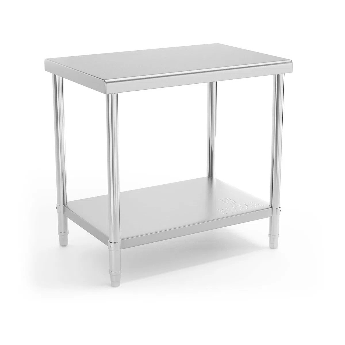 Royal Catering RCAT-90/60-NW Edelstahltisch Fläche 90 x 60 cm Tragkraft 250 kg Ebenen 2 Grilltisch Outdoor Küchenmöbel