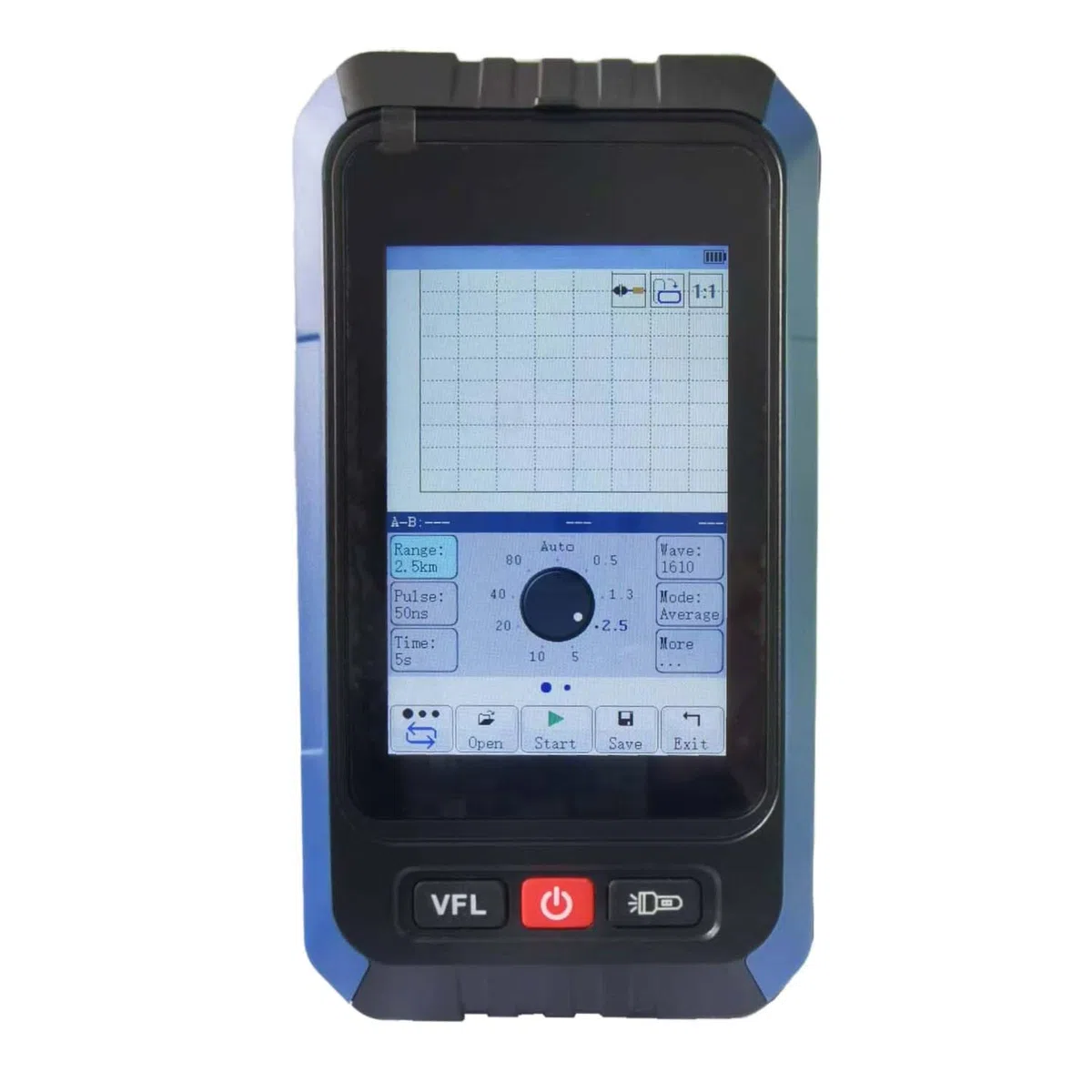 Elfcam - Mini OTDR Monomode ELF-2900, für Online-Test 1270nm/1310nm/1550nm/1490nm/1577nm XGS-PON, 22dB/20dB, bis 60km, mit Photometer, optisches Multimeter und VFL