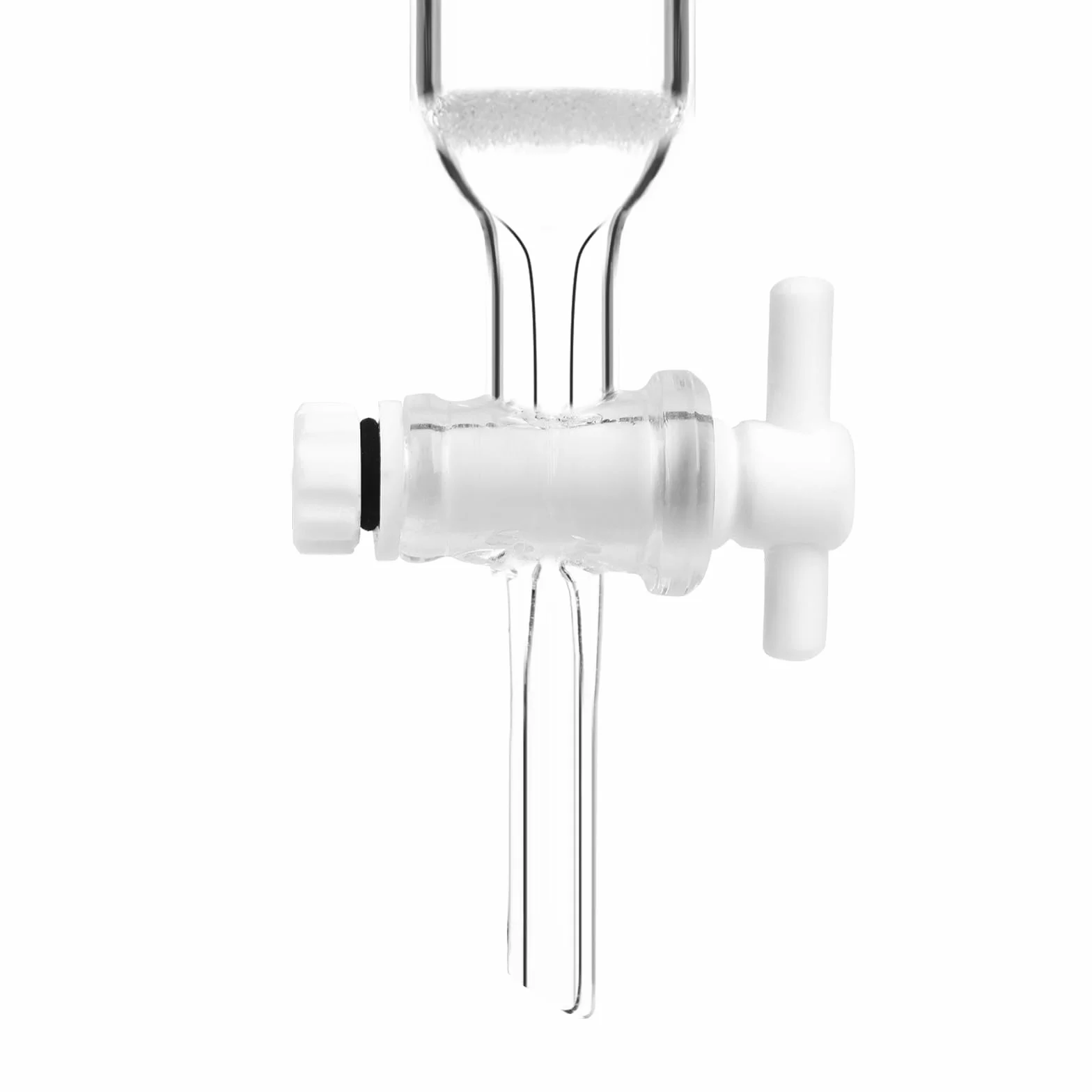stonylab Chromatographiesäule, Innendurchmesser 25,4 mm, Effektive Länge 457 mm, G2 Sandstopfen, Standardkonus 24/40, Borosilikatglas, für hochpräzise Flüssigtrennung und Laboranwendungen