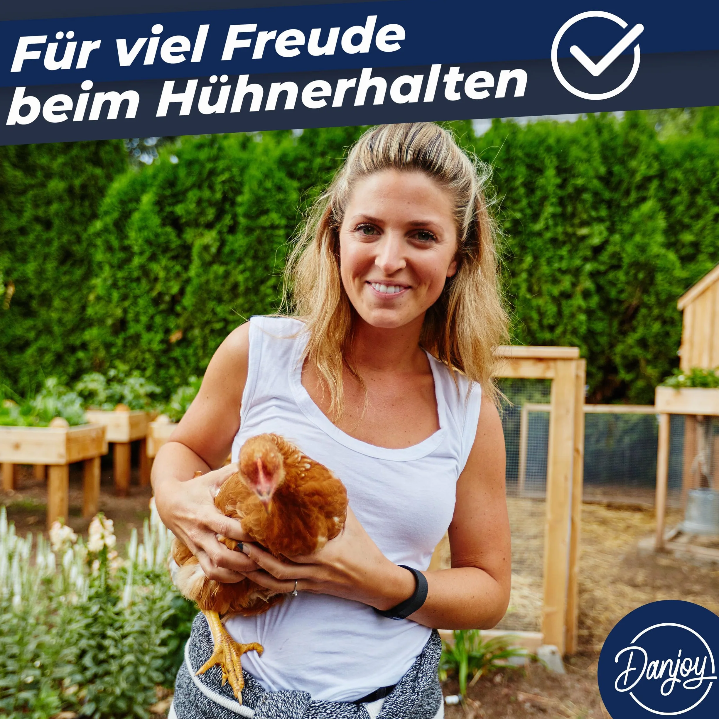 Hühnerzaun I 90cm hoch I 25m lang I Der Zaun für Hunde oder Kleintiere ist besonders engmaschig, stabil - kein Durchhängen I 20x Befestigungen I Hundezaun Garten - Grün