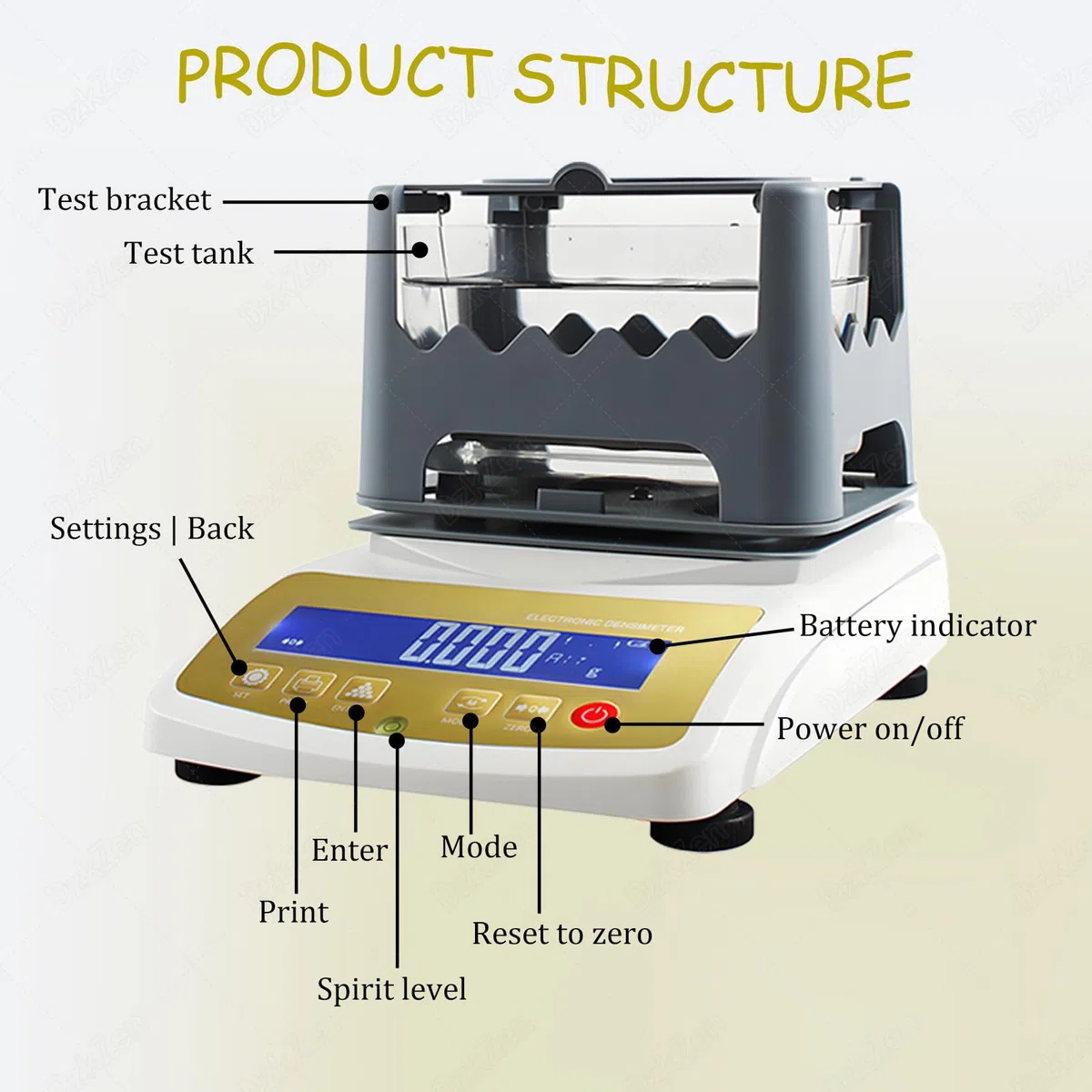 Gold Reinheit Tester Maschine für Schmuck, Präzision 0,01 g Gold Analyzer für Edelmetalle, Laborausrüstung für Goldforschung, Zuverlässiges Goldprüfgerät