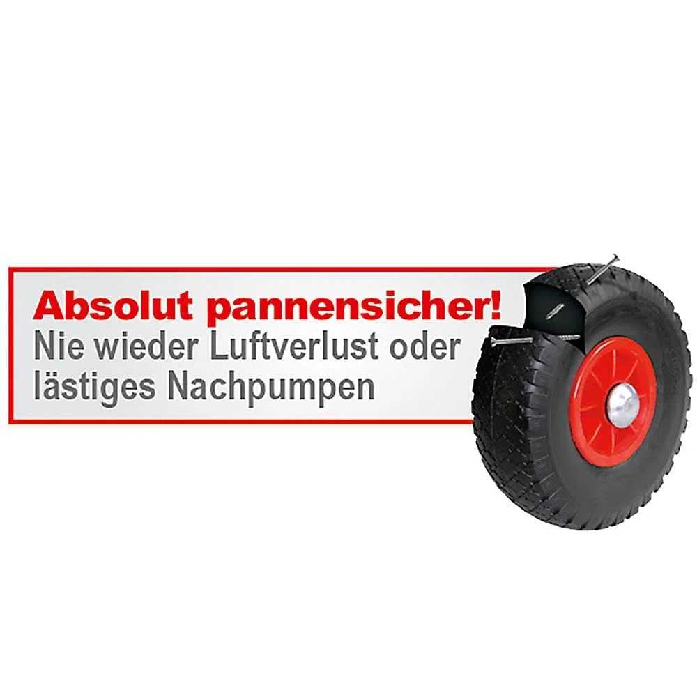 BRB Handwagen mit Kunststoffkasten H 280 mm, LxBxH 1250x640x660 mm, Tragkraft 200 kg (blau)