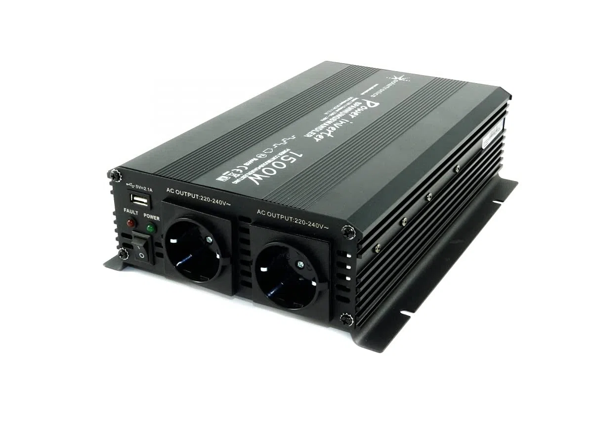 solartronics Komplettset 3x130 Watt Poly Solarmodul NM 1500 W Spannungswandler 30A Laderegler blau Photovoltaik Inselanlage