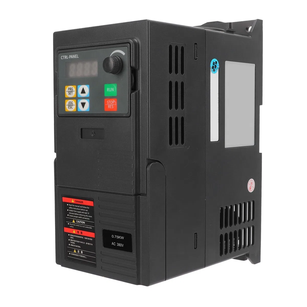 Frequenzumrichter, Antrieb mit Variabler Frequenz, 3-phasen 340-440V Eingang, 0-440V Ausgang, Wechselrichter für Elektromotorsteuerung (2,2kW, 0,75kW Motor)