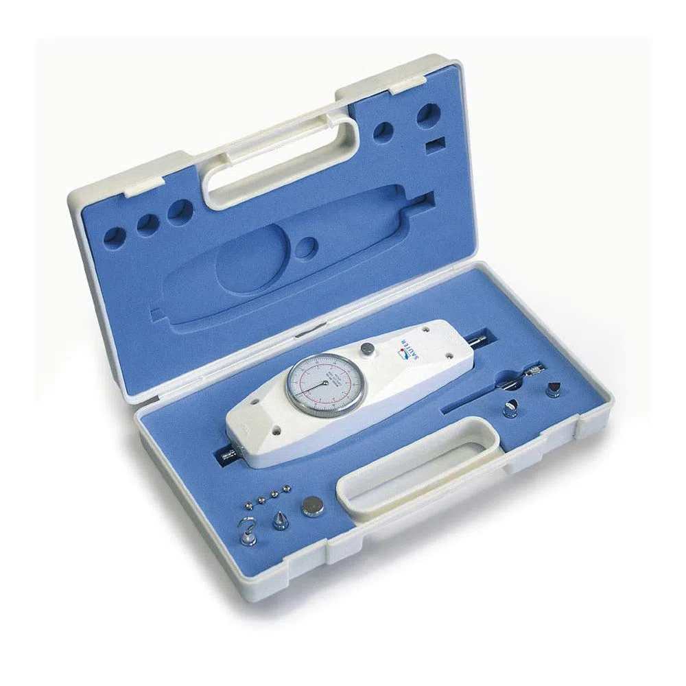 Sauter Mechanisches Kraftmessgerät FA (Messbereich max. 20 N, Ablesbarkeit 0,1 N, duale Skala Newton + KG, Peak-Hold-Funktion, Nullstellung per Knopfdruck) FA 20