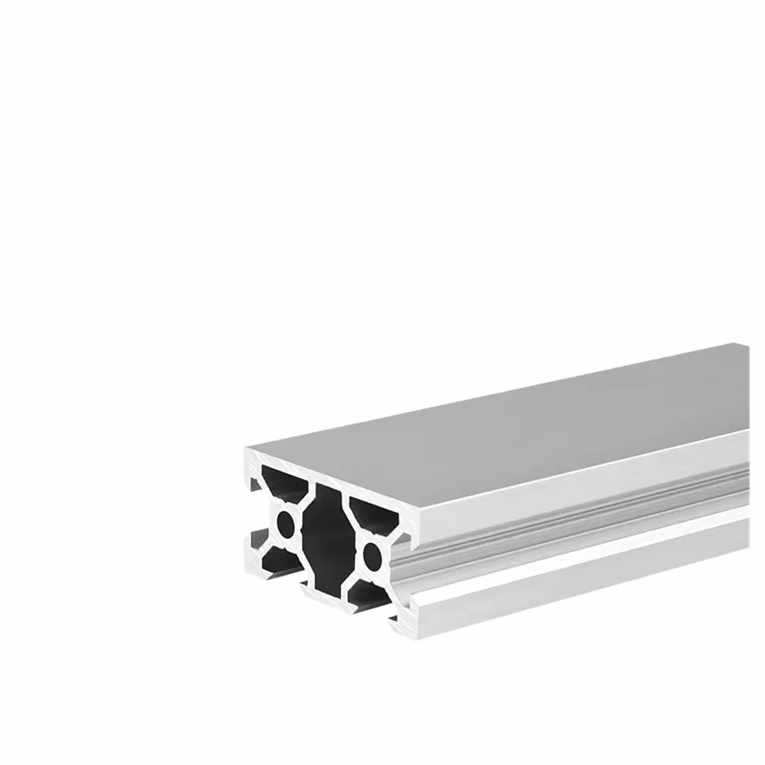Aluminium gedrückt, 1 stück Silber 2040V-N1 V-slot Aluminium Profil Eloxiert Extrudierten Aluminium 3D Drucker Führungsschiene(330mm)