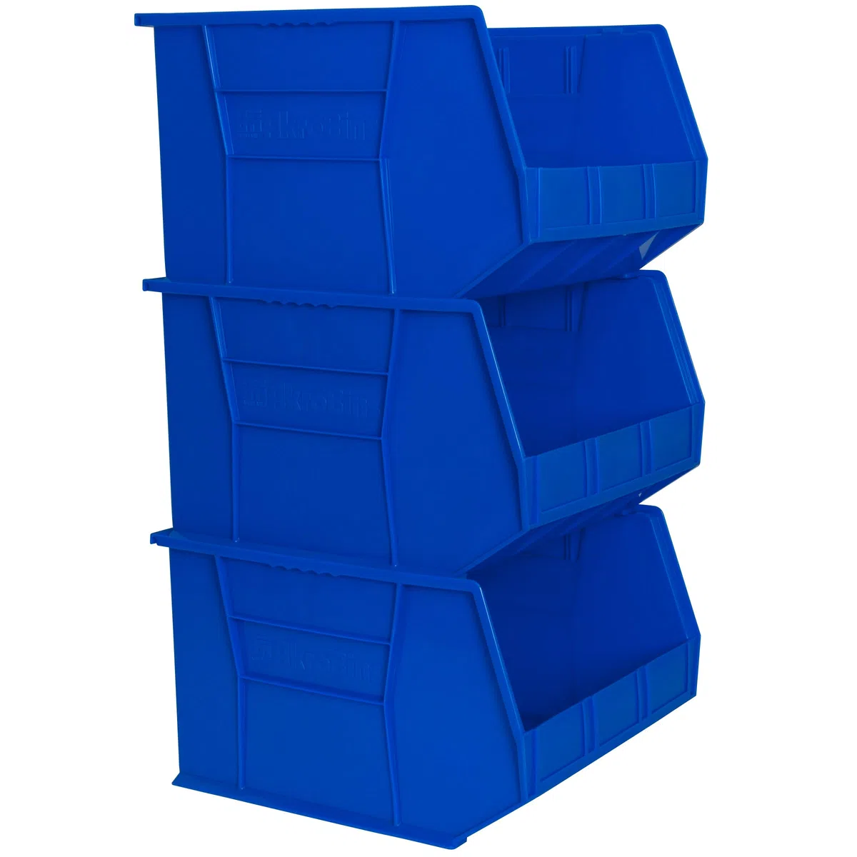 Akro-Mils Stapelbare Kunststoff-Eimer, 45,7 x 40,5 x 28 cm, 3 Stück, 30270