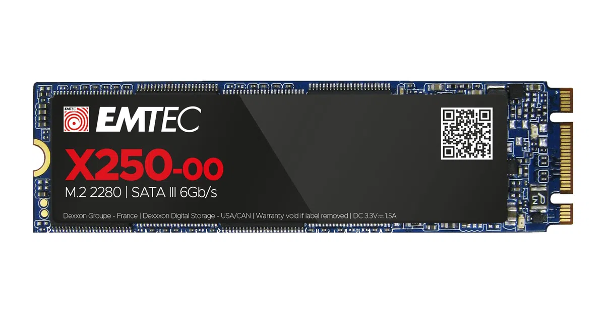 Emtec X250 M.2 2 to Série ATA III 3D NAND