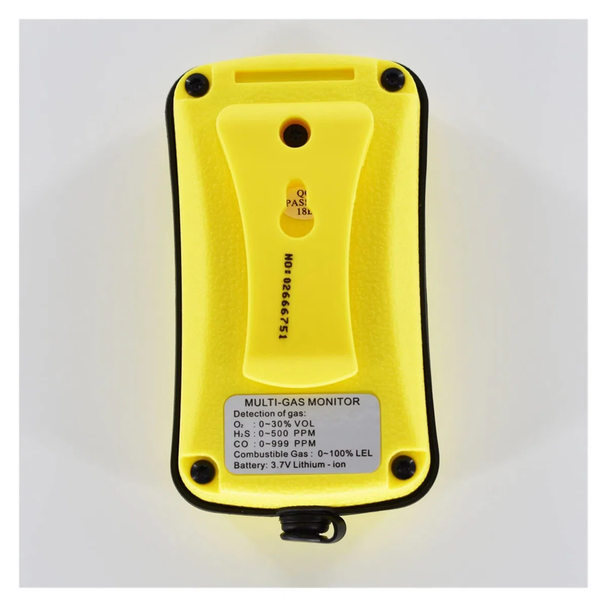 Gaswarngerät, Smart Sensor AS8900 Tragbarer Multi-Gasdetektor Monitor 4 in 1 O2 H2S CO Brennbares Gas Sauerstoff Schwefelwasserstoff Kohlenmonoxid