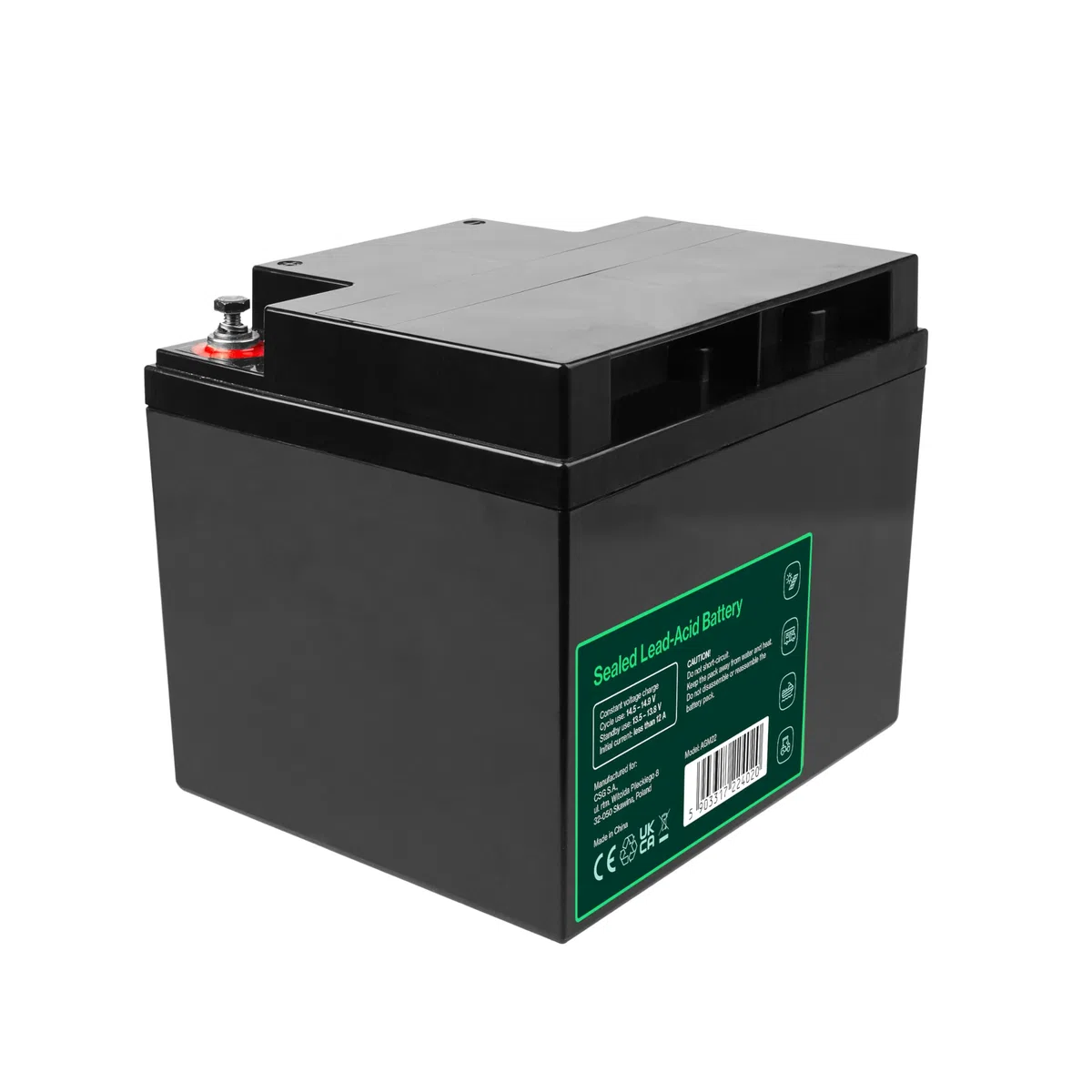 Green Cell AGM 12V 40Ah Akku VRLA Blei-Batterie Bleiakku Ersatzakku Gelakku Akkubatterie Zyklenfest Unbemann Caravan Photovoltaik Rollstuhl Solarspeicher Solarbatterie Solarpanel Wohnwagen