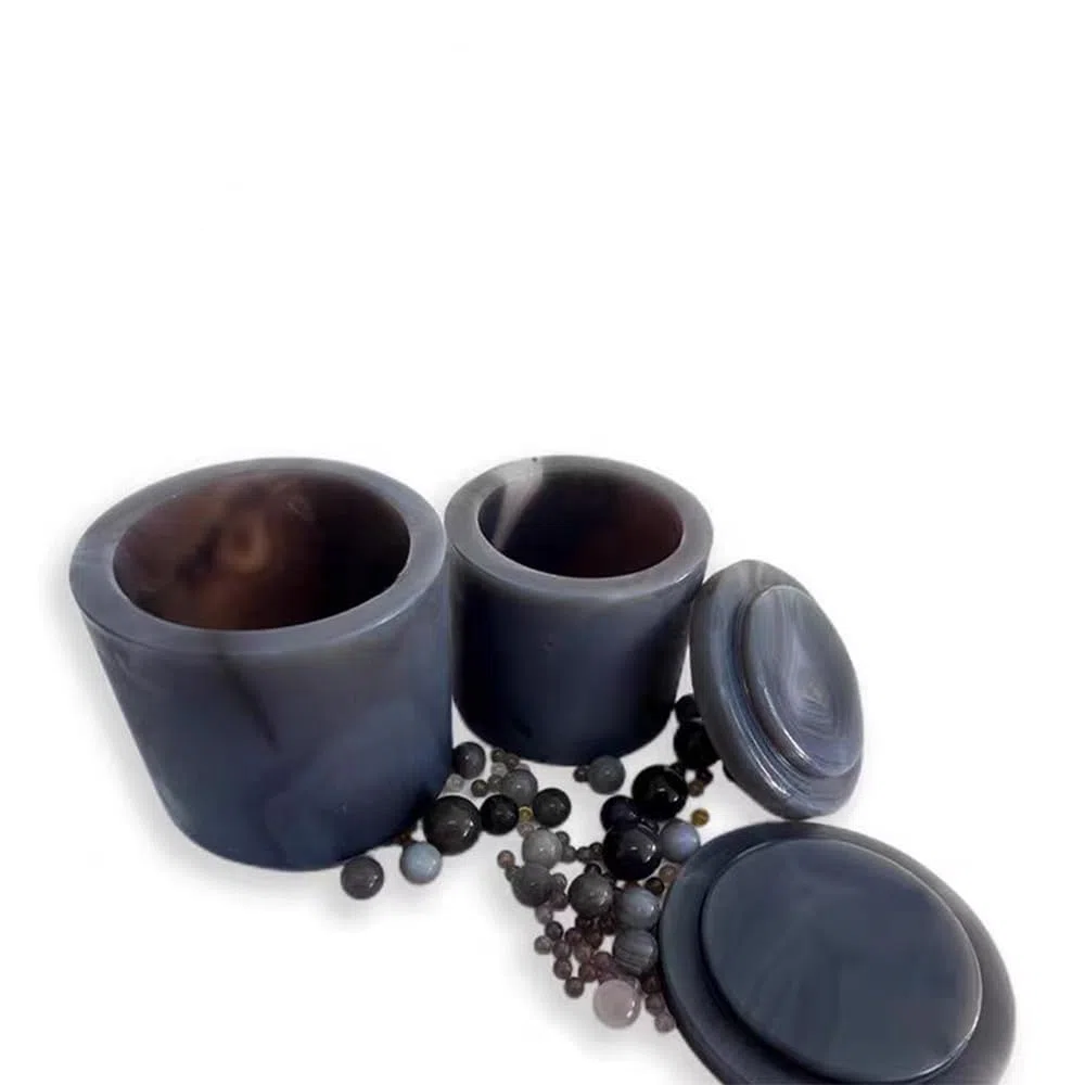 Tiancan Achat-Mahlgefäß for Planetenkugelmühle – hochreine und vibrationsbeständige Laborausrüstung(50mL)