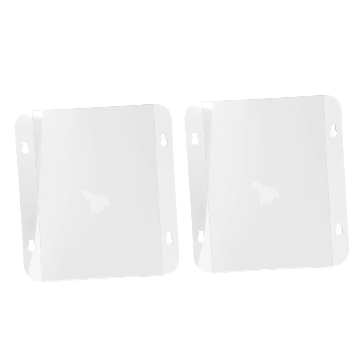 2 Stück Acryl Schildhalter 8,5x11 Zoll mit Robusten Saugnäpfen Transparent Werkzeuglos Montierbar für Fenster Glastüren Ladenschild und Posterhalter für Büro Geschäft Café