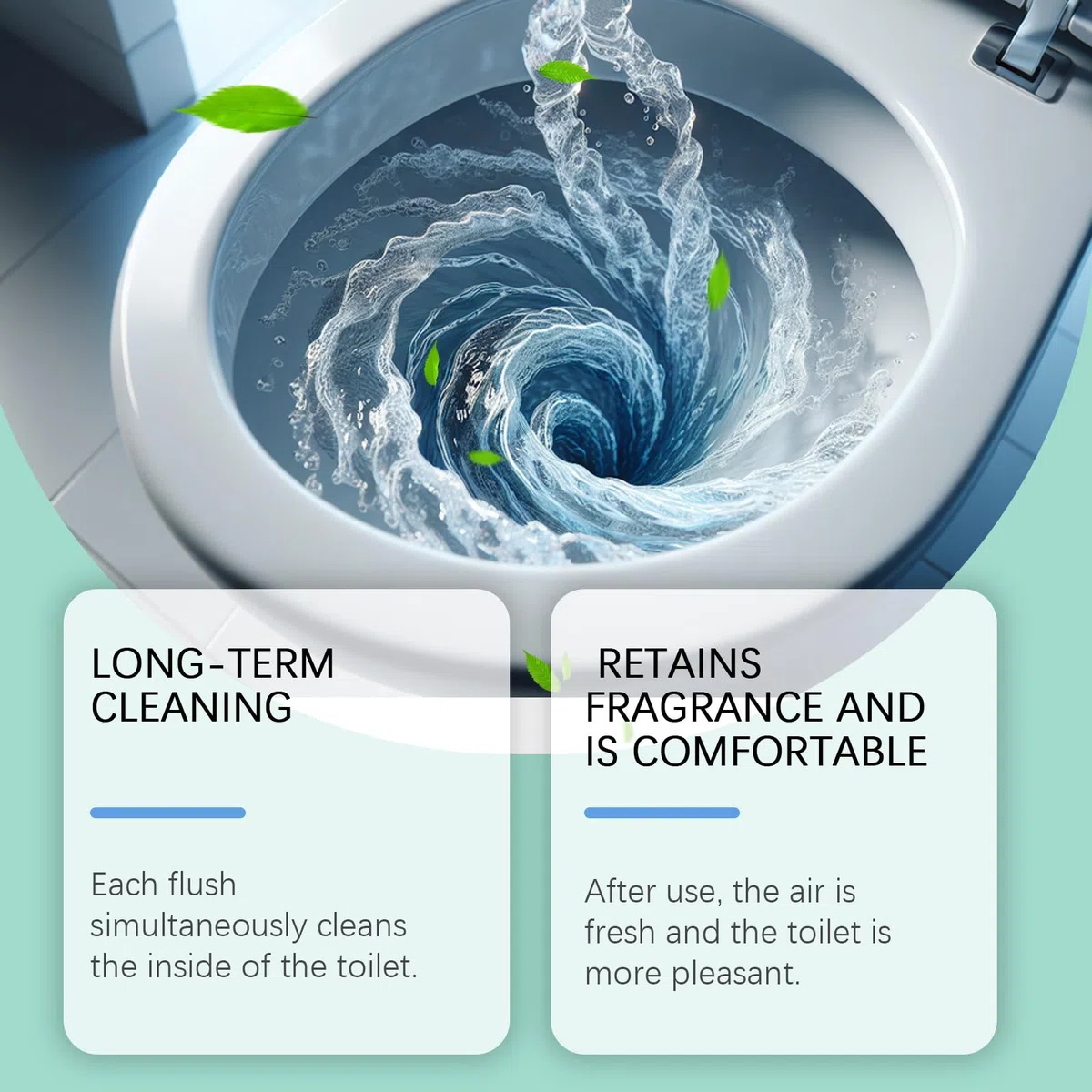 Krazy Clean Toilettenreiniger, Krazy Klean Toilettenreiniger, Automatischer Toilettenreiniger, Toilettenreiniger-Tabletten, Kein Schrubben nötig, Langanhaltende Reinigung, Frischer Duft (3)