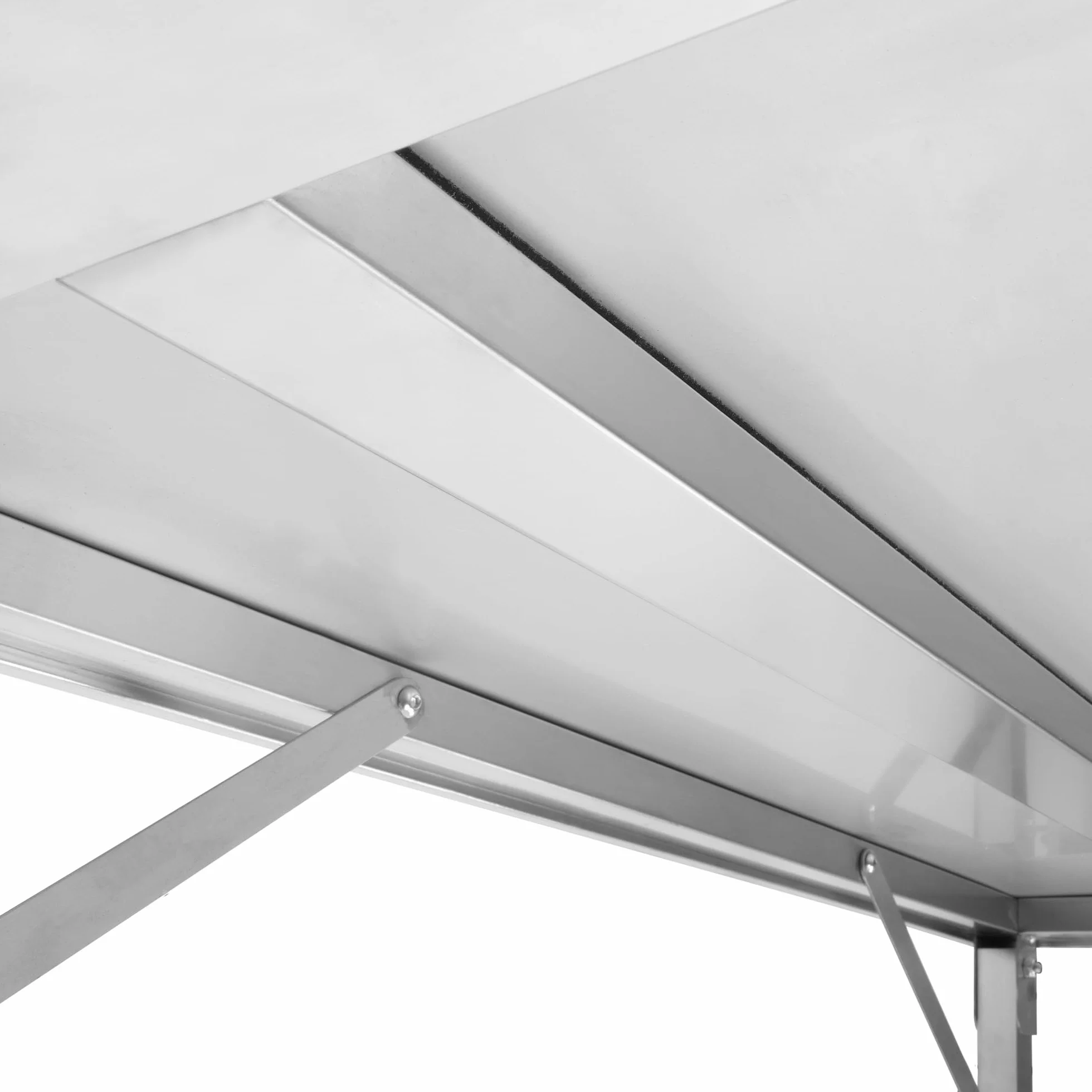 Mahlzeit Edelstahltisch 120 x 70 x 80 cm | Arbeitstisch, Küchentisch, Edelstahl Zubereitungstisch | Gastronomietisch klappbar, Klapptisch, Serviertisch | Tisch für Küche und Gastronomie