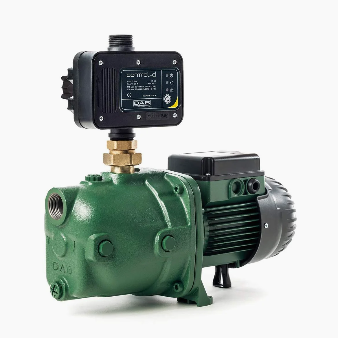 DAB Jet 132 M + DAB Control-D Hauswasserautomat - 4.800 L/Std. - 1490W - Förderhöhe 48m - Sehr robuste - Bewässerungspumpe