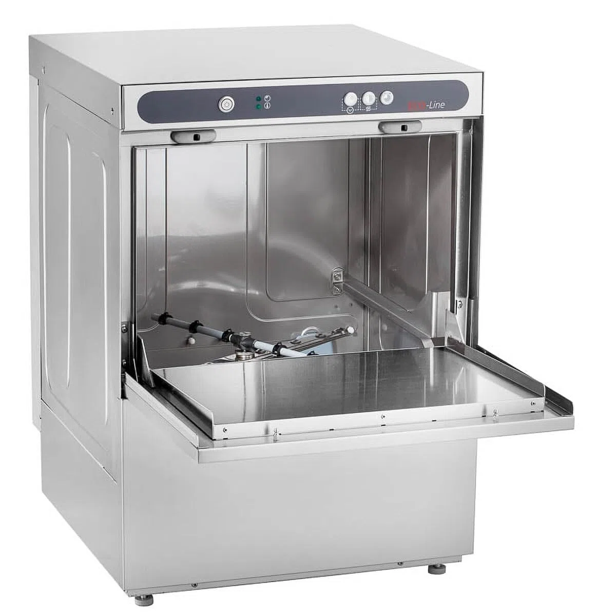 GastroHero ECOLINE-GSM54SLE Geschirrspülmaschine I 400 V Spülmaschine mit Laugenpumpe & Enthärter I Geschirrspüler für Gastronomie I Korbmaß 50 cm