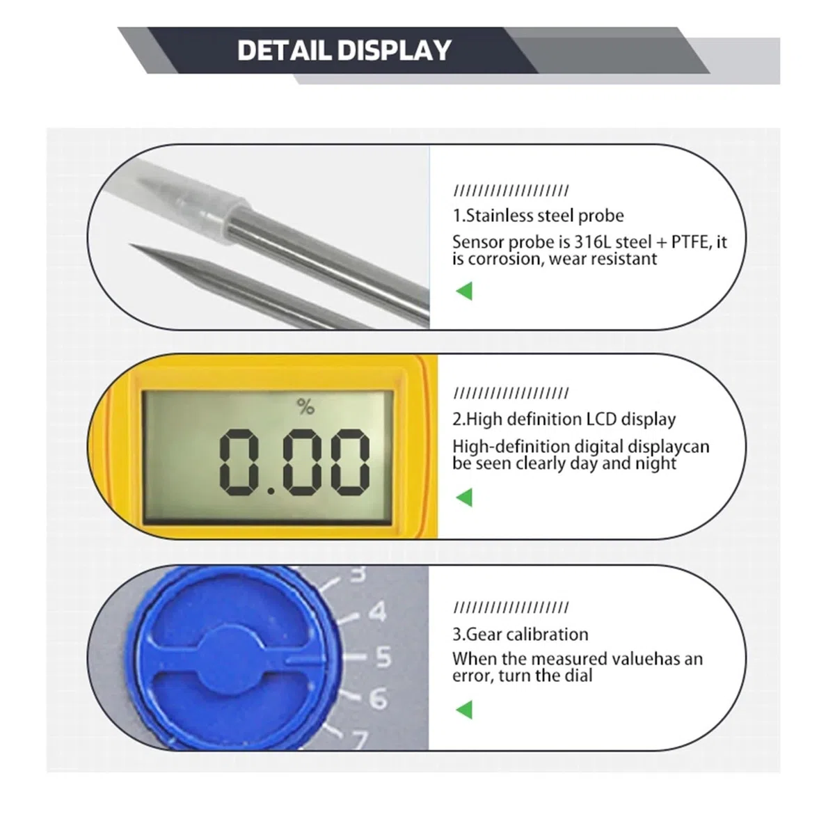 Feuchtigkeitsmessgerät, Feuchtigkeitsmessgerät, Tragbares Hygrometer For Maisstängel Und Maissilage