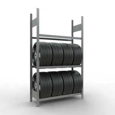 SCHULTE Lagertechnik Reifen-Steckregale, Feldbreite 1.150 mm, 000x1