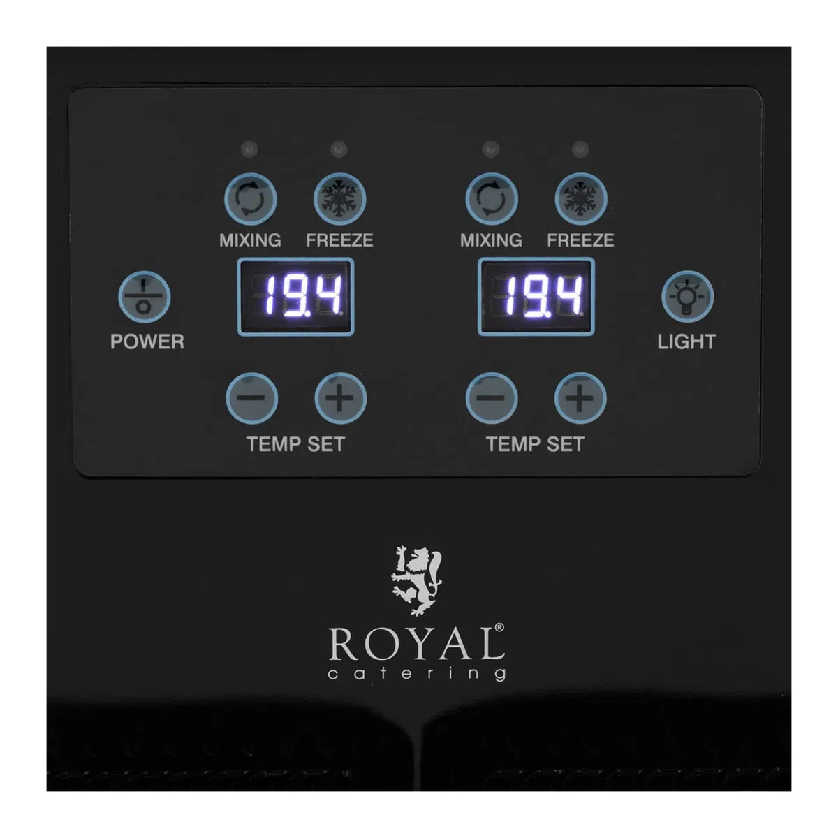 Royal Catering RCSL 2/3 Slush-Maschine 2 x 3 l digitales Bedienfeld Slush-Eismaschine Slushy Maker Slush Ice Maschine