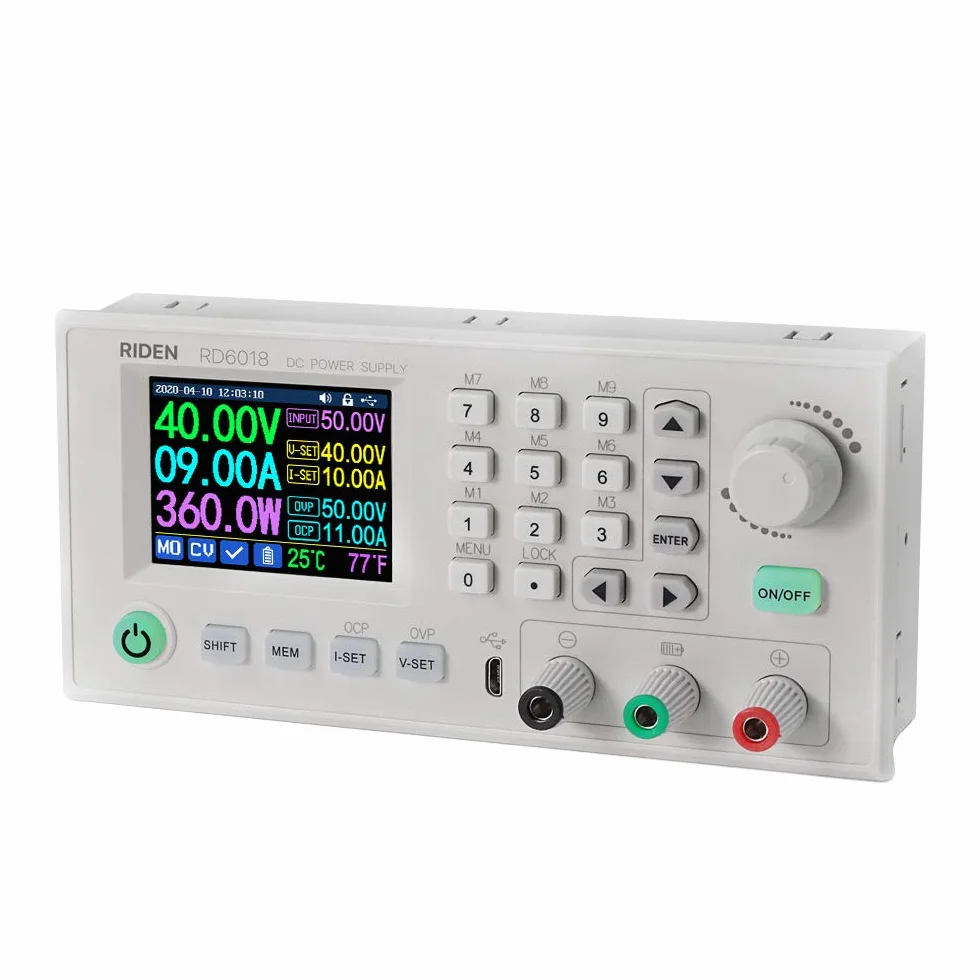 RD6018 18A Konstantspannungs- und Konstantstrom-Gleichstromversorgungsmodul Tastatur PC-Software WiFi Phone App-Steuerung mit Firmware-Aktualisierungsfunktion (WiFi Version)