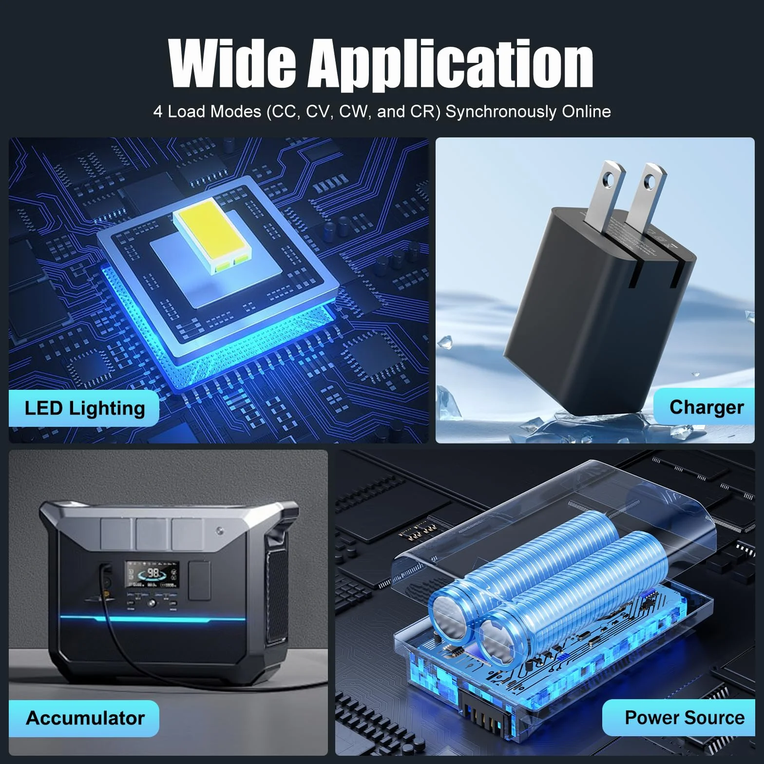 KP184 DC Elektronische Last 400W 40A 150V | Programmierbare Last mit CC CV CW CR Modi & Batterietest | RS232, Überspannungsschutz | Für LED-Treiber, Netzteile, Ladegeräte & Akkus im Labor