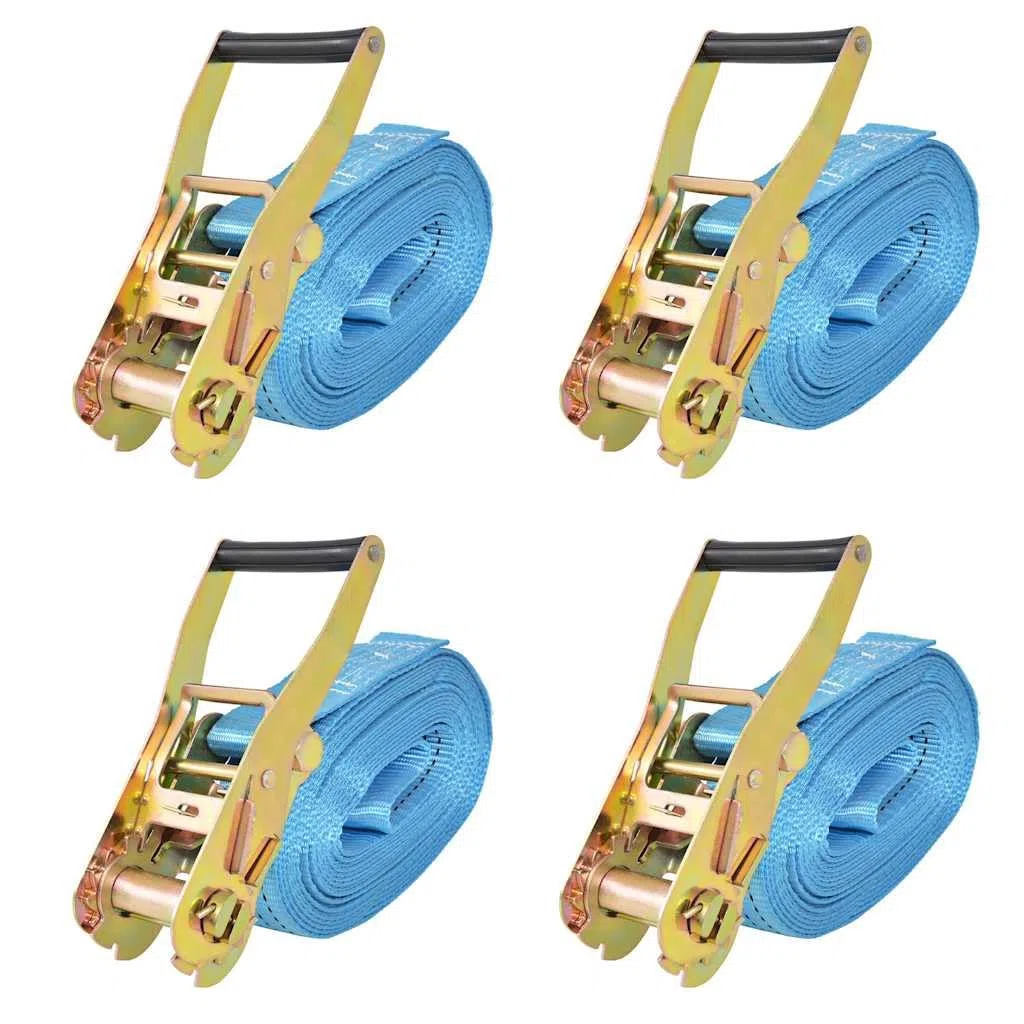 vidaXL 4X Profi Ratschen Spanngurte 4 Tonnen 8mx50mm Ratschengurt Zurrgurte