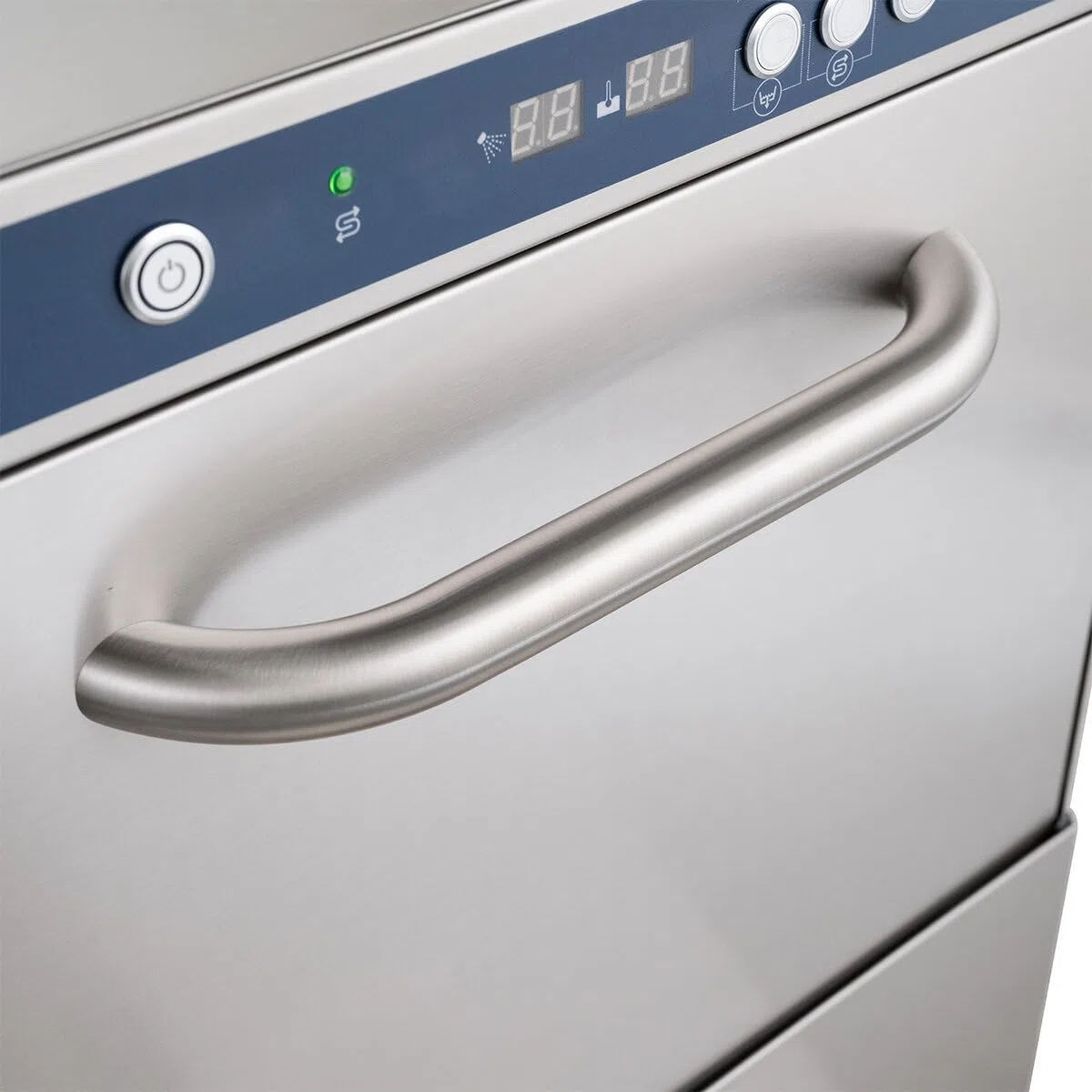 Geschirrspülmaschine PROFI-GSM50SL | Korbmaß 50×50 cm | Profi Geschirrspüler für Gastronomie | mit Reiniger- & Klarspüldosierer | Ablaufpumpe | 230 V | Edelstahl | Made in Europe