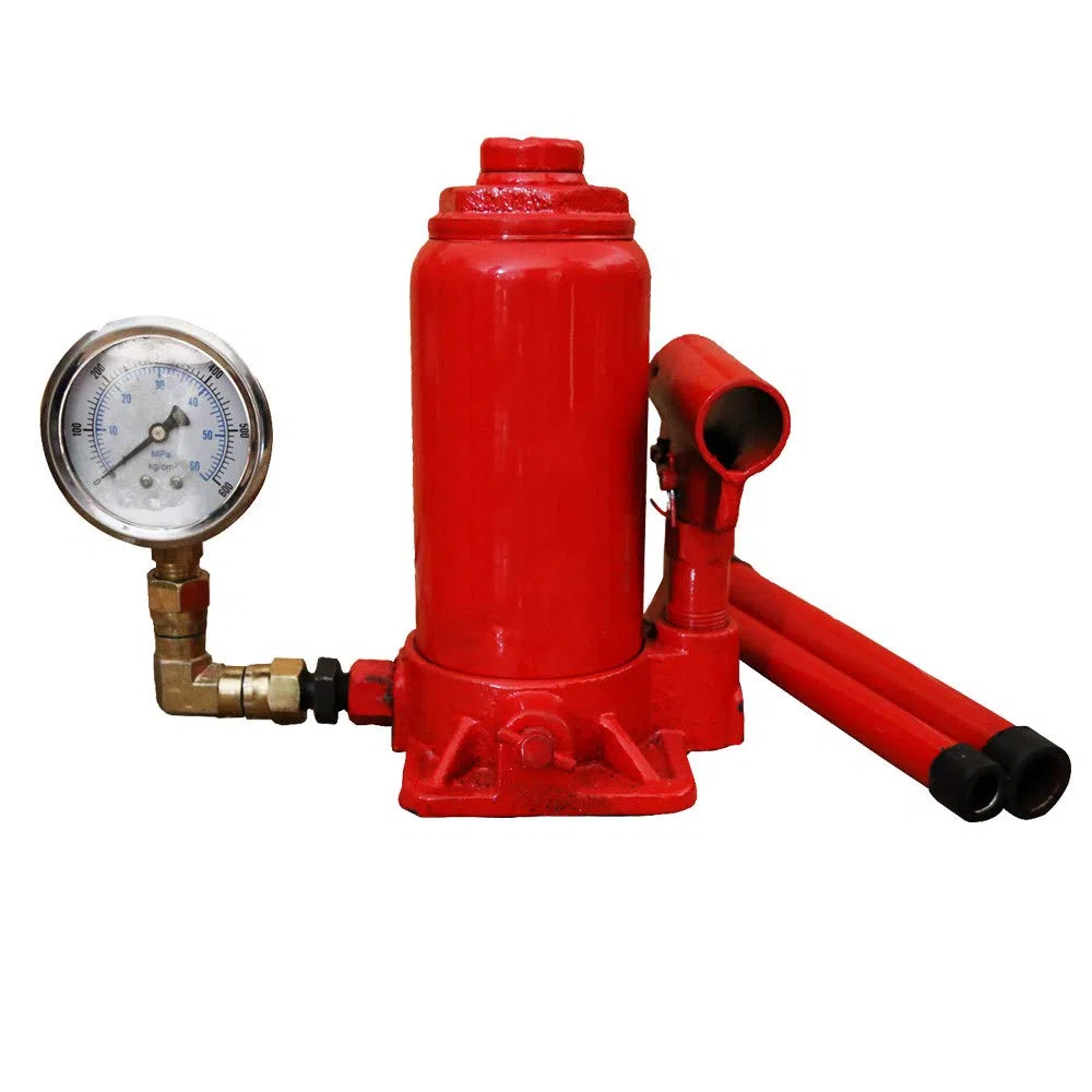 PROPFE 5/20-Tonnen-Hydraulikflaschenheber, Hubkolben, Auto, Van, Boot, LKW, Wohnwagen, Hydraulikheber, mit Manometer, 5 t