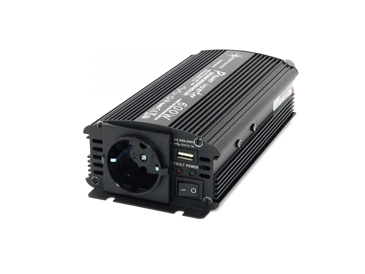 Komplettset 1x130 Watt Poly Solarmodul NM 600 W Spannungswandler 10A Laderegler gelb Photovoltaik Inselanlage