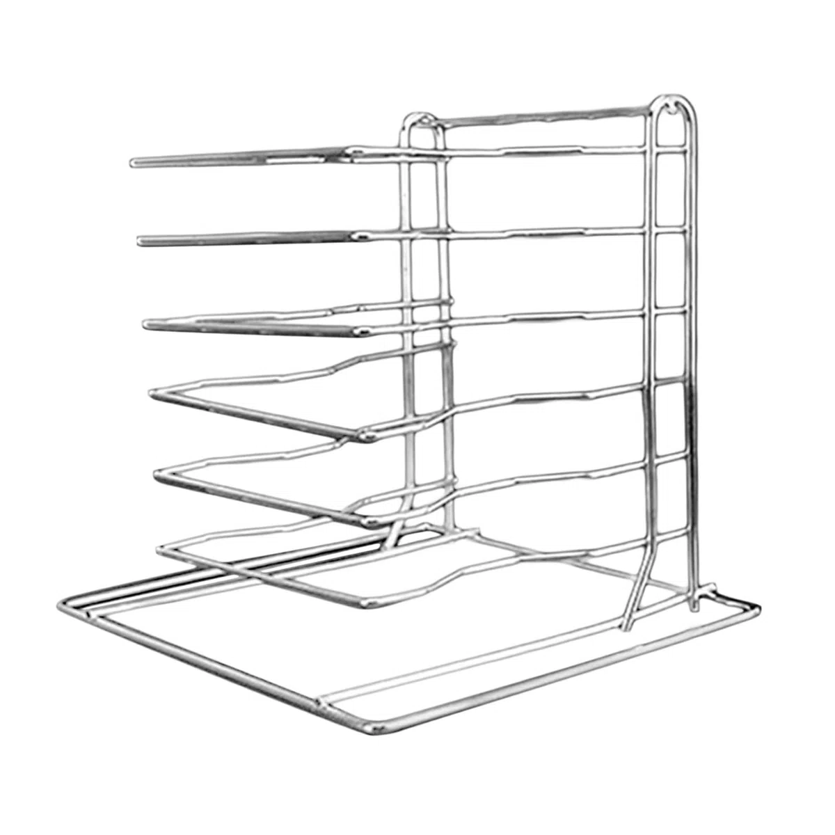Milageto Pizza Rack Ständer, Kühlregal, Mehrzweck-Lagerregal Pizzaständer Küche Organisation Regal für Pizzerien, Picknicks, Camping, Party, Hotel, 6 Schichten