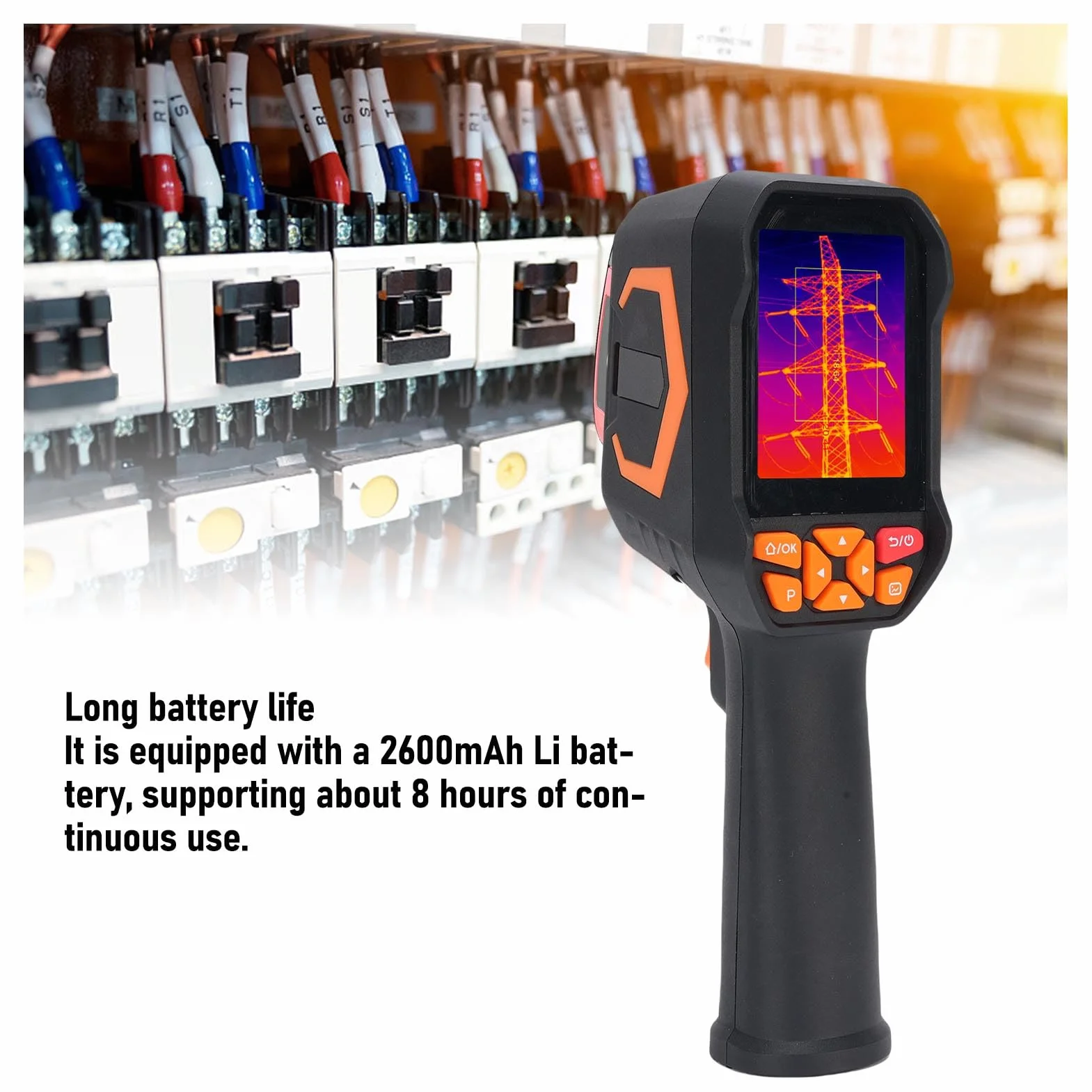 Sxhlseller 180x240 IR Auflösung Wärme Imagerkamera, -20℃ to 550℃ Hohe Genauigkeit, Handheld Infrarotkamera mit 4 GB Speicher und 8H -Batterie Für Fotovideo, Industrielle Elektrische