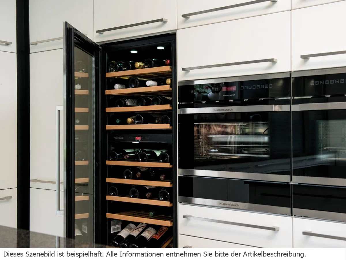 Küppersbusch FWK 2800.0 S3 K-Series 8 Einbau Weinklimaschrank Schwarz/Silver Chrome