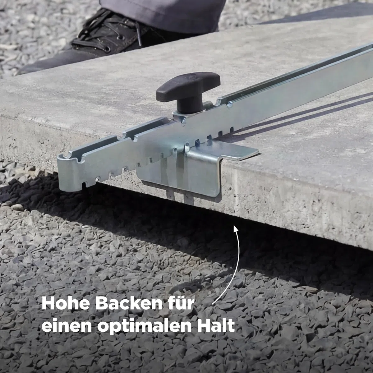 blizz-z Ergo-Plattenheber mit verstellbaren Teleskopgriff (Spannweite: 300 mm - 620 mm) | Tragkraft bis 60 kg | Verlegen von schwerer großformatiger Platten | Made in Germany